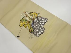 歌舞伎演者模様織出し袋帯